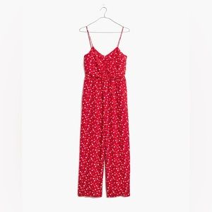 Madewell Ruched Wide-Leg Jumpsuit in Prairie Posies